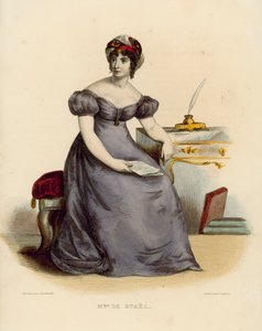 Madame de Stael (színes metszet) alkotó: French School