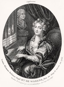 Madame de Warens, 1789 körül (metszet) alkotó: French School