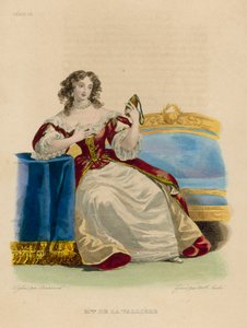 Madame de la Valliere (színes metszet) alkotó: French School
