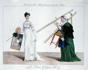 Mademoiselle Pastel, majd az anyja, 17. lemez a „Le Bon Genre”-ből alkotó: French School