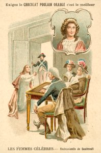Mademoiselle de Sombreuil, a francia forradalom (chromolitho) alkotó: French School