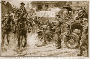 Az utak uralmának fenntartása Franciaországban: pontszolgálatban a lővonal és a tartalékok között, 1914-1919 alkotó: French School