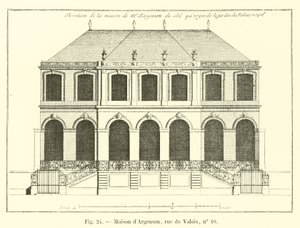 Argenson-ház, rue de Valois, 10. szám alkotó: French School
