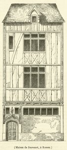 Jouvenet háza, Rouen (metszet) alkotó: French School