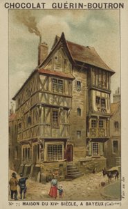 14. századi ház Bayeux-ban, Calvados államban alkotó: French School