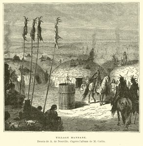 Mandan falu, Észak-Amerika alkotó: French School
