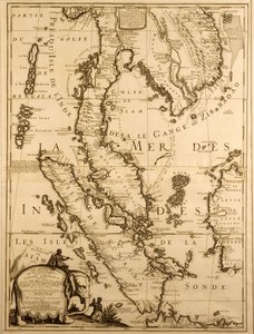 Délkelet-Ázsia térképe, 1687 (tintával, papíron)