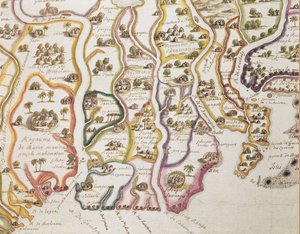 Afrika partvidékének és a Gambia folyónak a térképe, 1622
