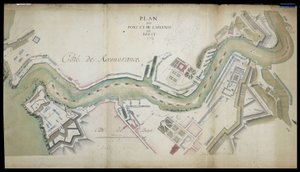 Brest kikötőjének és arzenáljának térképe 1754-ben. alkotó: French School