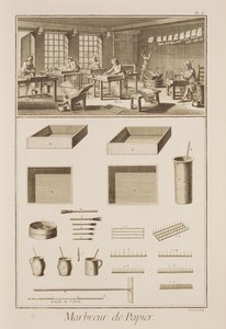 Márványpapír, Denis Diderot (1713-84) enciklopédiájából, Robert Benard (sz. 1734) metszete, 1770 körül megjelent alkotó: French School