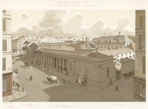 Marche du Temple, 1840, és az Örökös Szentségimádó kolostor alkotó: French School