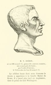Marcus Tullius Cicero római politikus, szónok és filozófus (metszet) alkotó: French School