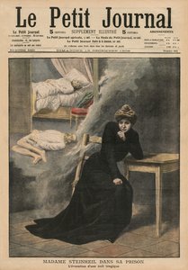 Marguerite Steinheil börtönben, borító illusztrációja a „Le Petit Journal”-ból, illusztráció, 1908. december 13.