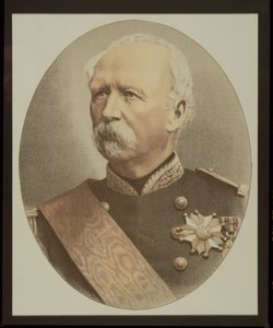 Marie-Edme-Patrice-Maurice de MacMahon (1808-93) Comte de MacMahon és Magenta hercege (színes litó)