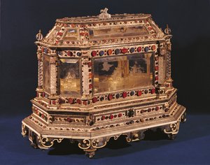 Házassági kassza, 1753 (elefántcsont, zománc, kristály és féldrágakövek)
