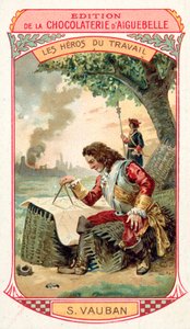 Vauban marsall, francia hadmérnök (chromolitho) alkotó: French School