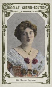 Marthe Regnier (színes fotó) alkotó: French School