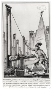 Maximilien de Robespierre (1758-94) A hóhér kivégzése alkotó: French School