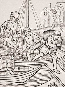 Sómérés az „Ordonnances de la Prevoste des Marchands de Paris” 1500-as fametszete nyomán Paul Lacroix (1806-84) „Le Moyen Age et La Renaissance” című művéből, 1847-ben. alkotó: French School