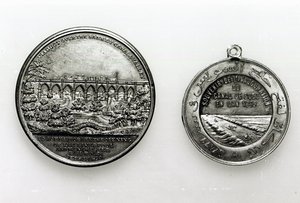 Érem a Szuezi-csatorna megnyitásának emlékére, 1869 (fém) alkotó: French School