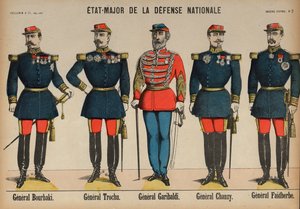 A francia hadsereg vezérkarának tagjai a francia-porosz háború alatt alkotó: French School