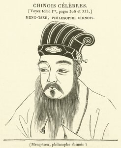 Meng-tzu, kínai filozófus (metszet) alkotó: French School