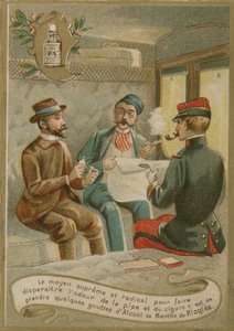 Menthe de Ricqles, kereskedelmi kártya alkotó: French School