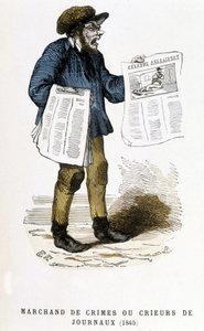 Bűnügyi kereskedő vagy újságárus alkotó: French School