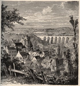 Meudon - Hauts-de-Seine megye - „” PATRIE” vésés” – LEÍRÁS PECTURESSE DE LA FRANCE EN 6 KÖTET – LUCIEN HUARD – 19. század vége alkotó: French School