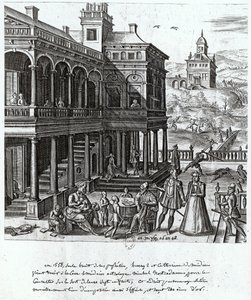 Michel de Nostradame-mal (1503-66) tanácskoznak Medici Katalin (1519-89) és II. Henrik (1519-59) hét gyermekének sorsáról 1548 alkotó: French School