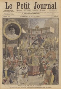 Párizsi pünkösdi körmenet (színes litográfia) alkotó: French School