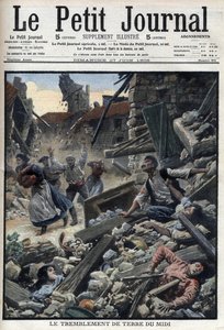 Midi földrengés Délkelet-Franciaországban – „Le Petit Journal” június 27-én alkotó: French School