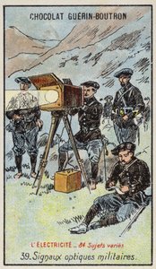 Katonai optikai jelek (chromolitho) alkotó: French School