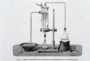 Mitsherlich készülék foszfor keresésére mérgezés esetén - a „” La Nature”-ben” alkotó: French School