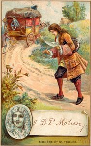 Moliere francia drámaíró (chromolitho) alkotó: French School
