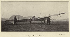 Monoplan Antoinette (metszet) alkotó: French School
