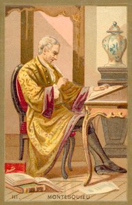 Montesquieu francia politikai filozófus és író (chromolitho) alkotó: French School