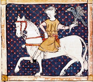Április hónap: Falconer alkotó: French School