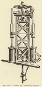Forlanini helikopter motor (metszet) alkotó: French School
