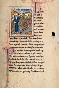 Ms65 f29r, Kommentár Szent János apokalipsziséhez, 13. század vége (toll, tinta és tempera pergamen) alkotó: French School