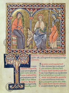 Ms 1041 f.1v Nyelvtan, dialektus és retorika a Satyriconból, Martianus Capella, 1200 körül alkotó: French School