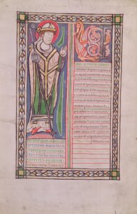 Ms 186 Fol.2v Pierre Lombard Párizs püspöke, a Négy mondatok könyvéből (mondatok könyve), 1160 körül alkotó: French School