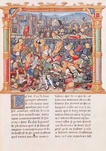 Ms 18 fol.150r Nancy csata 1477-ben, a Memoires de Philippe de Commines alkotó: French School