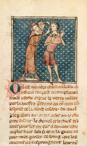 Ms 2030 fol.17 Szemészet, illusztráció a La Chirurgie de Maitre Henri de Mondeville-ből alkotó: French School