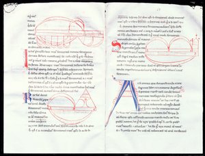 Ms 237 f.47-48 Zenei intervallumok a Boetiuss Musical Szerződésből alkotó: French School