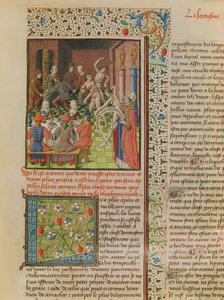 Ms 246 fol.151r Temporal and Terminal, Hippói Szent Ágoston De Civitate Dei francia fordításából (354-430) alkotó: French School