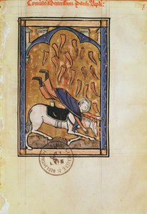 Ms 2689 fol.8r Szent Pál megtérése, Genlis Szent Erzsébet apátság zsoltárából alkotó: French School