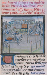 Ms 5190 f.88 Egy torna Londonban: torna, a Froissarts Chronicles-tól alkotó: French School