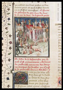 Ms 55 t.2 fol.290v Hell, Hippói Szent Ágoston (354-430) De Civitate Dei-jéből Raoul de Presles fordítása, 1400-50 körül alkotó: French School