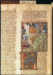 Ms 622 fol.221v Brunhilda kínzása, Des Hommes Illustres, 1460 körül